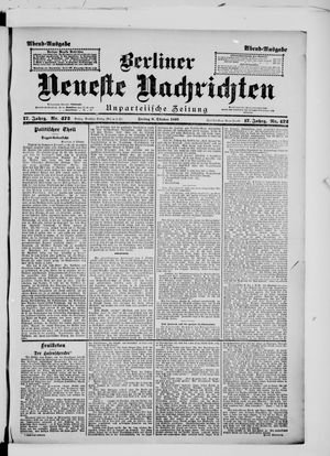 Berliner Neueste Nachrichten vom 08.10.1897
