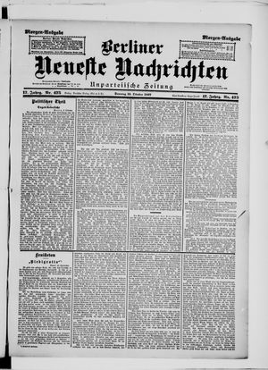Berliner Neueste Nachrichten vom 10.10.1897