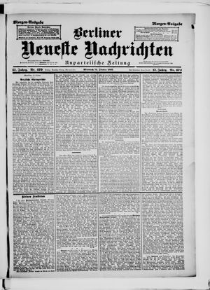 Berliner Neueste Nachrichten on Oct 13, 1897