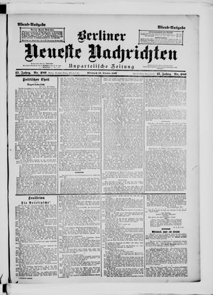 Berliner Neueste Nachrichten vom 13.10.1897