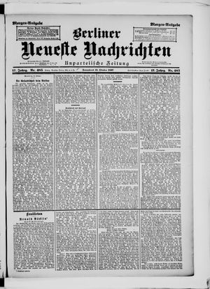 Berliner Neueste Nachrichten vom 16.10.1897
