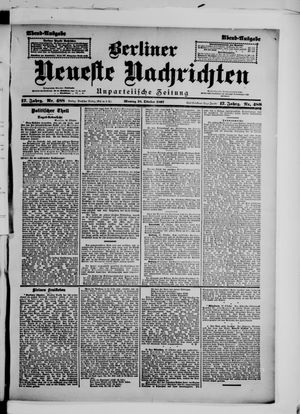 Berliner Neueste Nachrichten vom 18.10.1897