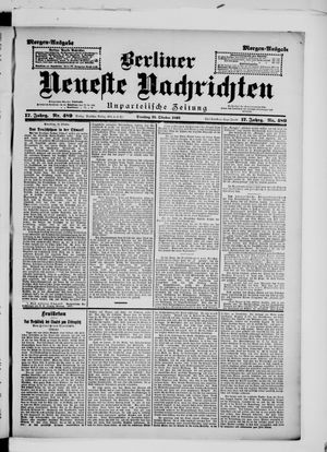 Berliner Neueste Nachrichten vom 19.10.1897
