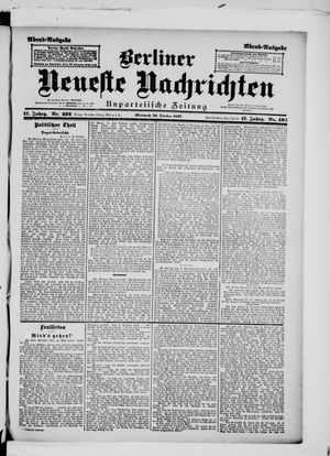 Berliner Neueste Nachrichten vom 20.10.1897