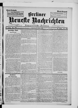 Berliner Neueste Nachrichten vom 21.10.1897