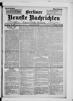 Berliner Neueste Nachrichten vom 22.10.1897