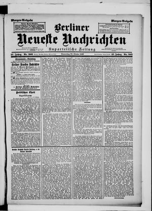 Berliner Neueste Nachrichten vom 28.10.1897