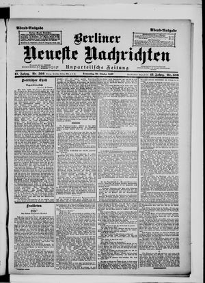 Berliner Neueste Nachrichten vom 28.10.1897