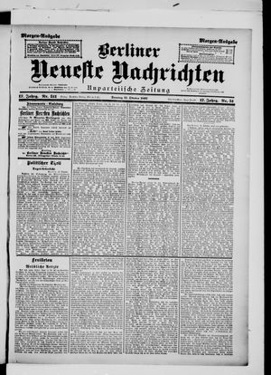 Berliner Neueste Nachrichten on Oct 31, 1897