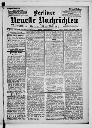 Berliner Neueste Nachrichten vom 02.11.1897