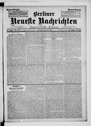 Berliner Neueste Nachrichten vom 04.11.1897