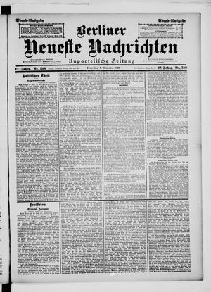 Berliner Neueste Nachrichten on Nov 4, 1897