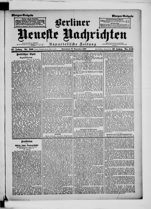 Berliner Neueste Nachrichten vom 13.11.1897