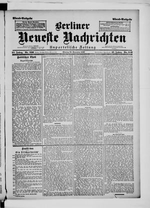 Berliner Neueste Nachrichten vom 15.11.1897