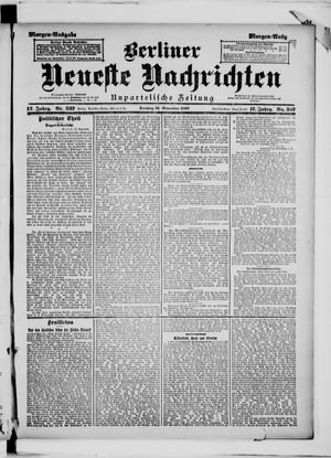 Berliner Neueste Nachrichten vom 16.11.1897