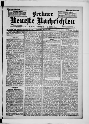 Berliner Neueste Nachrichten vom 17.11.1897
