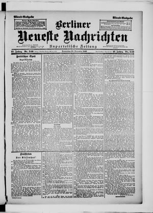 Berliner Neueste Nachrichten on Nov 18, 1897