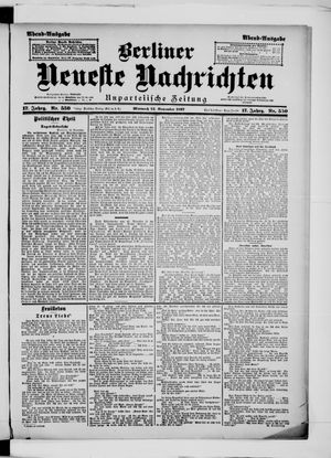 Berliner Neueste Nachrichten vom 24.11.1897