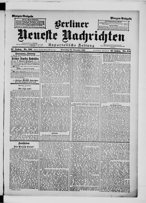 Berliner Neueste Nachrichten vom 25.11.1897