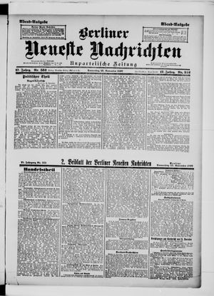 Berliner Neueste Nachrichten vom 25.11.1897