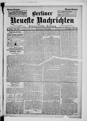 Berliner Neueste Nachrichten vom 27.11.1897