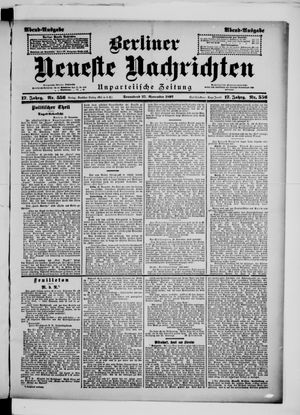 Berliner Neueste Nachrichten vom 27.11.1897