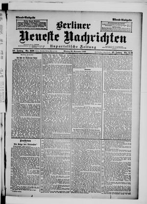 Berliner Neueste Nachrichten vom 29.11.1897