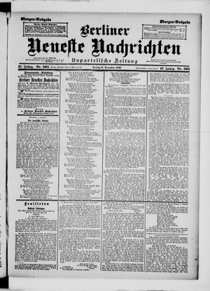Berliner Neueste Nachrichten on Dec 3, 1897