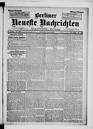 Berliner Neueste Nachrichten on Dec 4, 1897