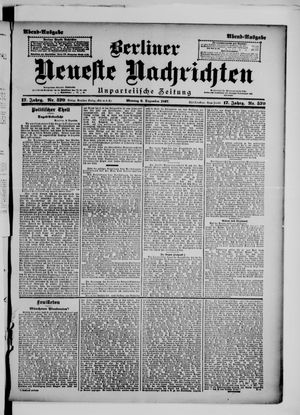 Berliner Neueste Nachrichten vom 06.12.1897
