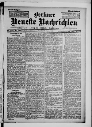 Berliner Neueste Nachrichten vom 11.12.1897