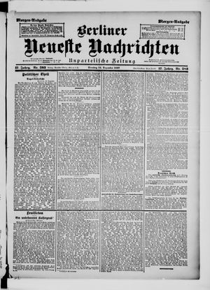 Berliner Neueste Nachrichten vom 14.12.1897