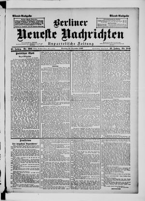 Berliner Neueste Nachrichten vom 14.12.1897