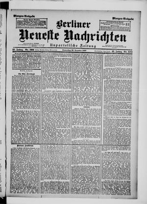 Berliner Neueste Nachrichten vom 23.12.1897