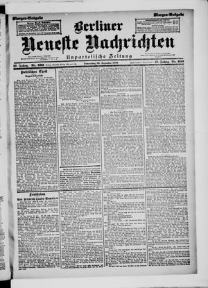 Berliner Neueste Nachrichten vom 30.12.1897