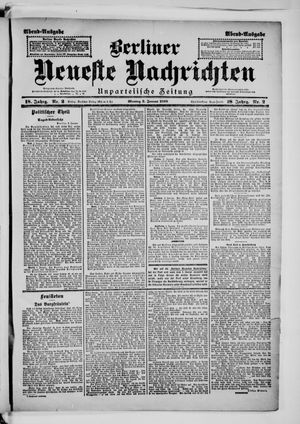 Berliner neueste Nachrichten vom 03.01.1898