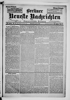 Berliner neueste Nachrichten vom 05.01.1898