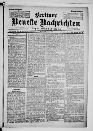 Berliner neueste Nachrichten vom 05.01.1898
