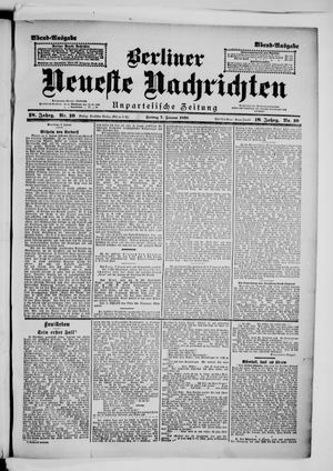 Berliner neueste Nachrichten on Jan 7, 1898