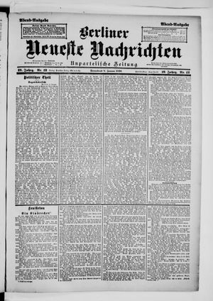Berliner Neueste Nachrichten vom 08.01.1898
