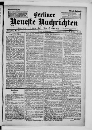 Berliner neueste Nachrichten on Jan 11, 1898