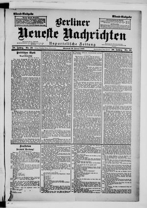 Berliner Neueste Nachrichten vom 12.01.1898