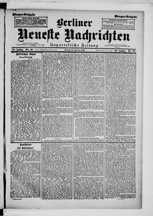Berliner neueste Nachrichten on Jan 14, 1898