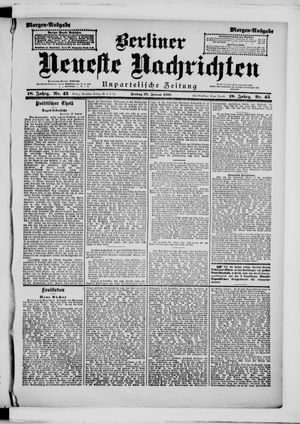 Berliner Neueste Nachrichten on Jan 28, 1898