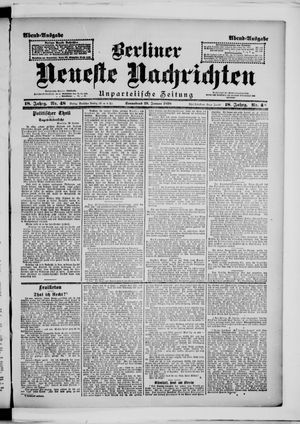Berliner neueste Nachrichten vom 29.01.1898