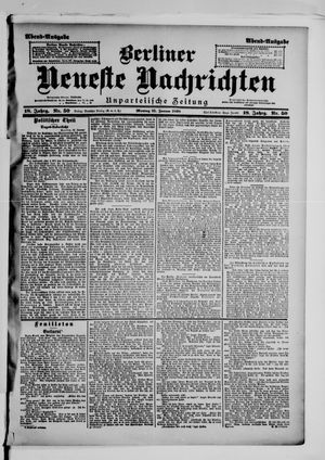 Berliner Neueste Nachrichten on Jan 31, 1898