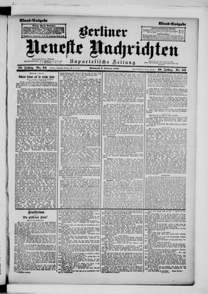 Berliner neueste Nachrichten vom 02.02.1898