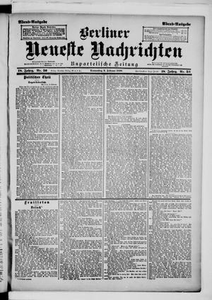 Berliner Neueste Nachrichten vom 03.02.1898