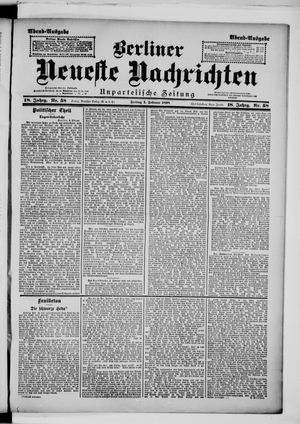 Berliner Neueste Nachrichten vom 04.02.1898