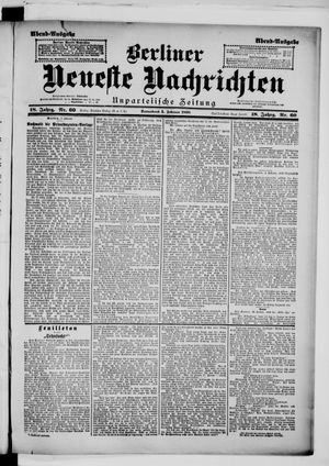 Berliner neueste Nachrichten vom 05.02.1898